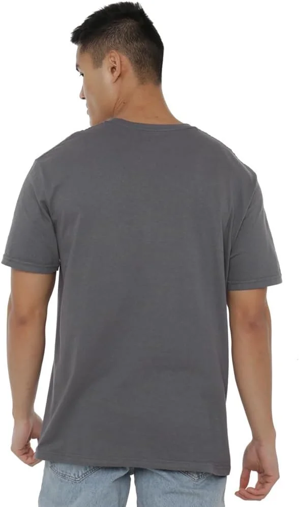 تی شرت آستین کوتاه طرح لوگو گروه ای سی/دی سی، ذغالی، سایز ایکس ایکس ایکس ایکس لارج