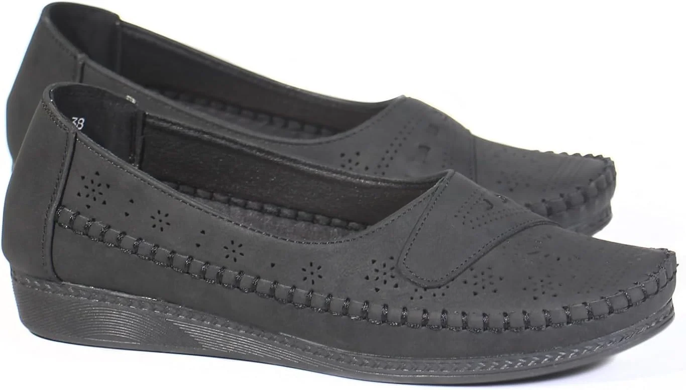 کفش کالج زنانه | چرم، زیره نرم، کفش کالج راحت و غیر رسمی برای زنان، دختران و بانوان | کفش کالج زنانه مناسب پیاده روی برای اداره، کار و مسافرت