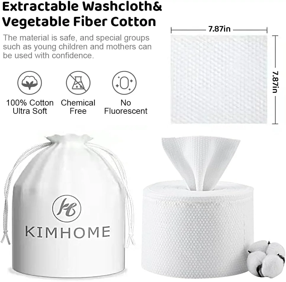 دستمال صورت یکبار مصرف HASTHIP®، دستمال پنبه ای پاک کننده آرایش صورت، دستمال پنبه ای چند منظوره برای مراقبت از پوست، استفاده نرم مرطوب و خشک، ملایم برای پوست حساس (50 عدد، 20x18 سانتی متر/برگ) دستمال صورت یکبار مصرف HASTHIP®، دستمال پنبه ای پاک کننده آرایش صورت، دستمال پنبه ای چند منظوره برای مراقبت از پوست، استفاده نرم مرطوب و خشک، ملایم برای پوست حساس (50 عدد، 20x18 سانتی متر/برگ)