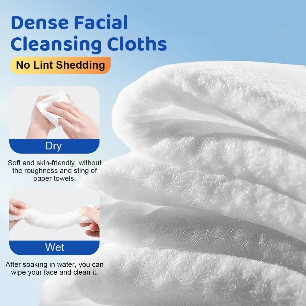 دستمال صورت یکبار مصرف HASTHIP®، دستمال پنبه ای پاک کننده آرایش صورت، دستمال پنبه ای چند منظوره برای مراقبت از پوست، استفاده نرم مرطوب و خشک، ملایم برای پوست حساس (50 عدد، 20x18 سانتی متر/برگ) دستمال صورت یکبار مصرف HASTHIP®، دستمال پنبه ای پاک کننده آرایش صورت، دستمال پنبه ای چند منظوره برای مراقبت از پوست، استفاده نرم مرطوب و خشک، ملایم برای پوست حساس (50 عدد، 20x18 سانتی متر/برگ)