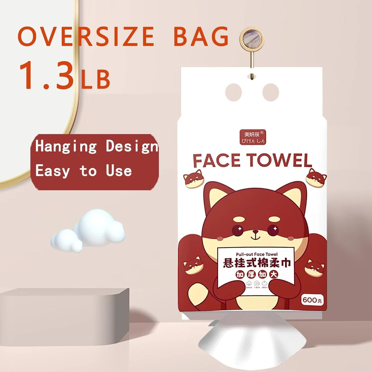 دستمال حوله ای یکبار مصرف پنبه ای صورت، دستمال مرطوب خشک بسیار ضخیم برای پاک کردن آرایش و تمیز کردن، دستمال های نرم برای پوست های حساس، دستمال مرطوب چند منظوره صورت برای مراقبت از پوست، 160 عدد