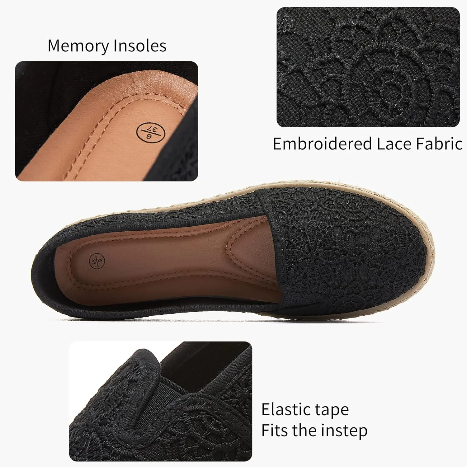 کفش‌های تخت زنانه POVOGER، کفش‌های راحتی زنانه، کفش‌های مجلسی زنانه، کفش‌های تخت راحت