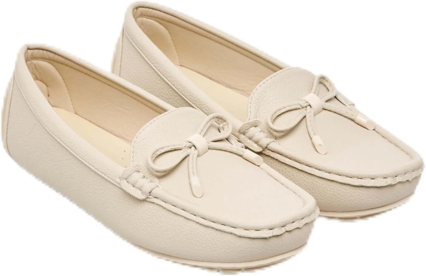 کفش کالج زنانه پاپریکا مدل Slip-On با پاپیون تزیینی، عاجی، سایز 39 اروپا کفش کالج زنانه پاپریکا مدل Slip-On با پاپیون تزیینی، عاجی، سایز 39 اروپا