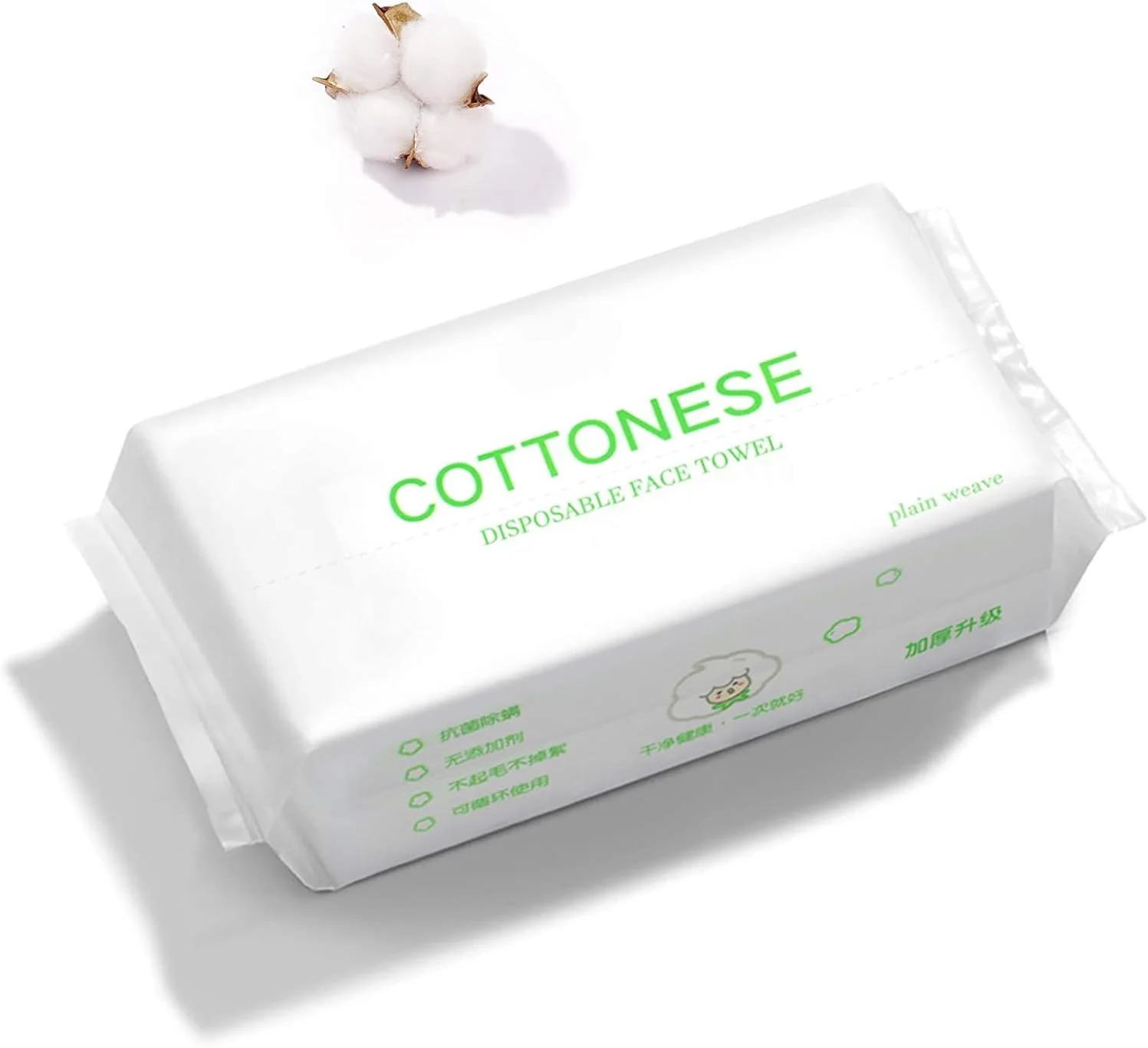 دستمال صورت یکبار مصرف، 1 بسته 100 عددی دستمال پنبه ای صورت، دستمال خشک پنبه خالص، دستمال پاک کننده آرایش نرم برای پوست حساس، دستمال مرطوب صورت قابل حمل، دستمال مرطوب کودک، دستمال مرطوب صورت، دستمال مرطوب پاک کننده، قابل جابجایی