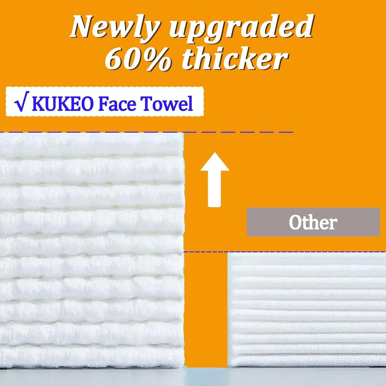 دستمال صورت یکبار مصرف، 80 عدد دستمال شستشوی صورت فوق العاده ضخیم برای پوست حساس، بدون پرز و مواد شیمیایی