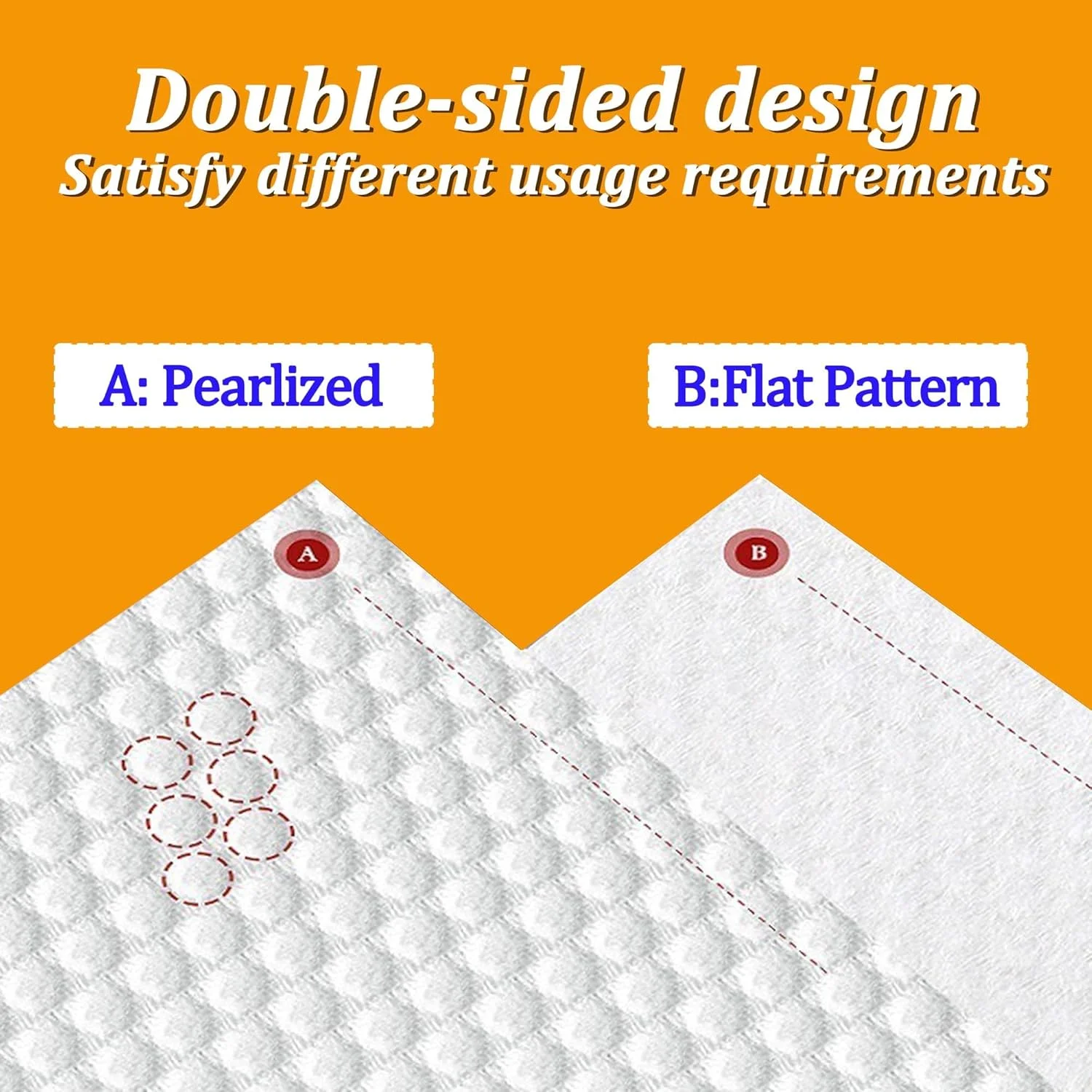 دستمال صورت یکبار مصرف، 80 عدد دستمال شستشوی صورت فوق العاده ضخیم برای پوست حساس، بدون پرز و مواد شیمیایی