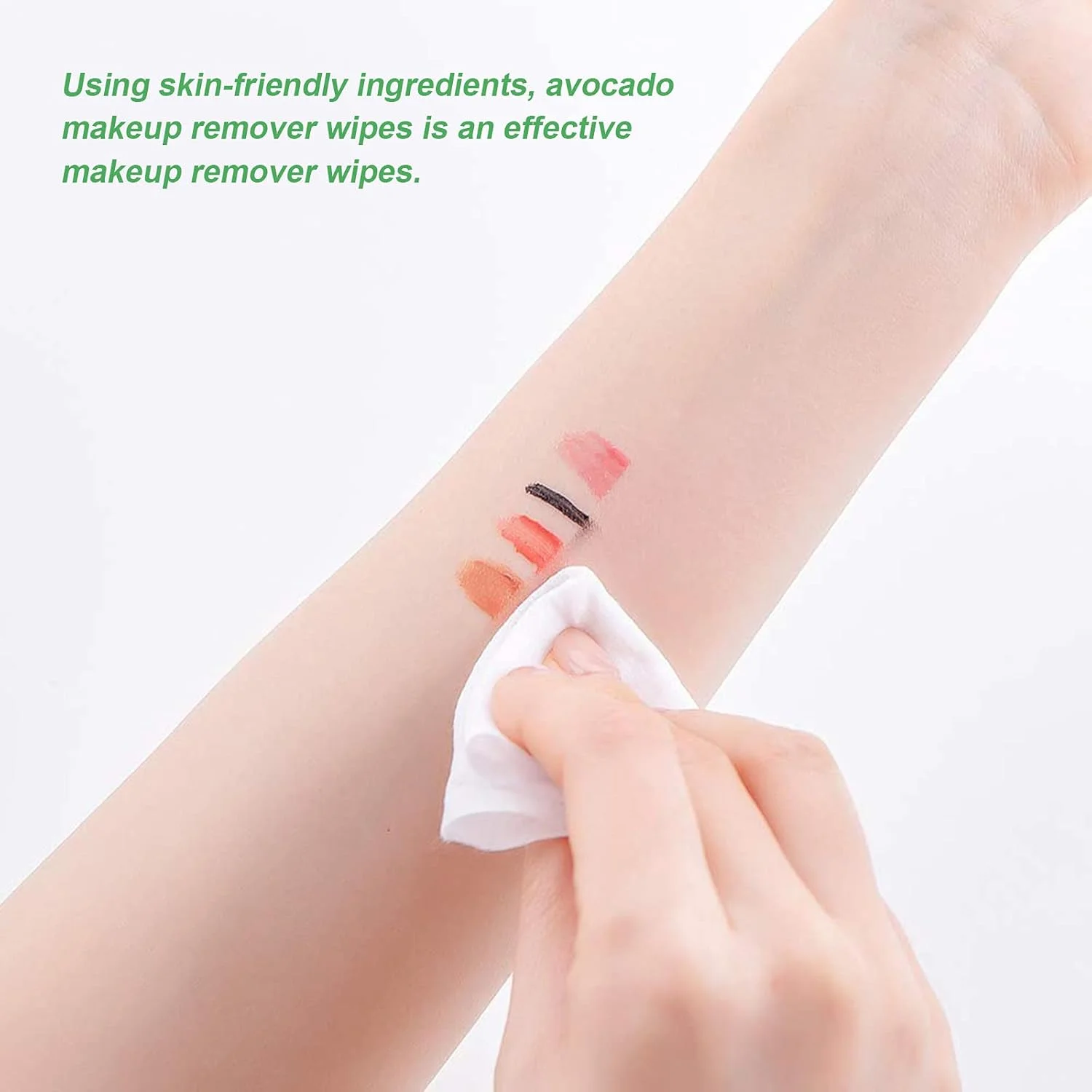 دستمال مرطوب پاک کننده آرایش آووکادو Labymos، 30 عددی، پاک کننده سریع و آسان آرایش صورت، مناسب برای تسکین و پاکسازی پوست صورت، چشم و لب