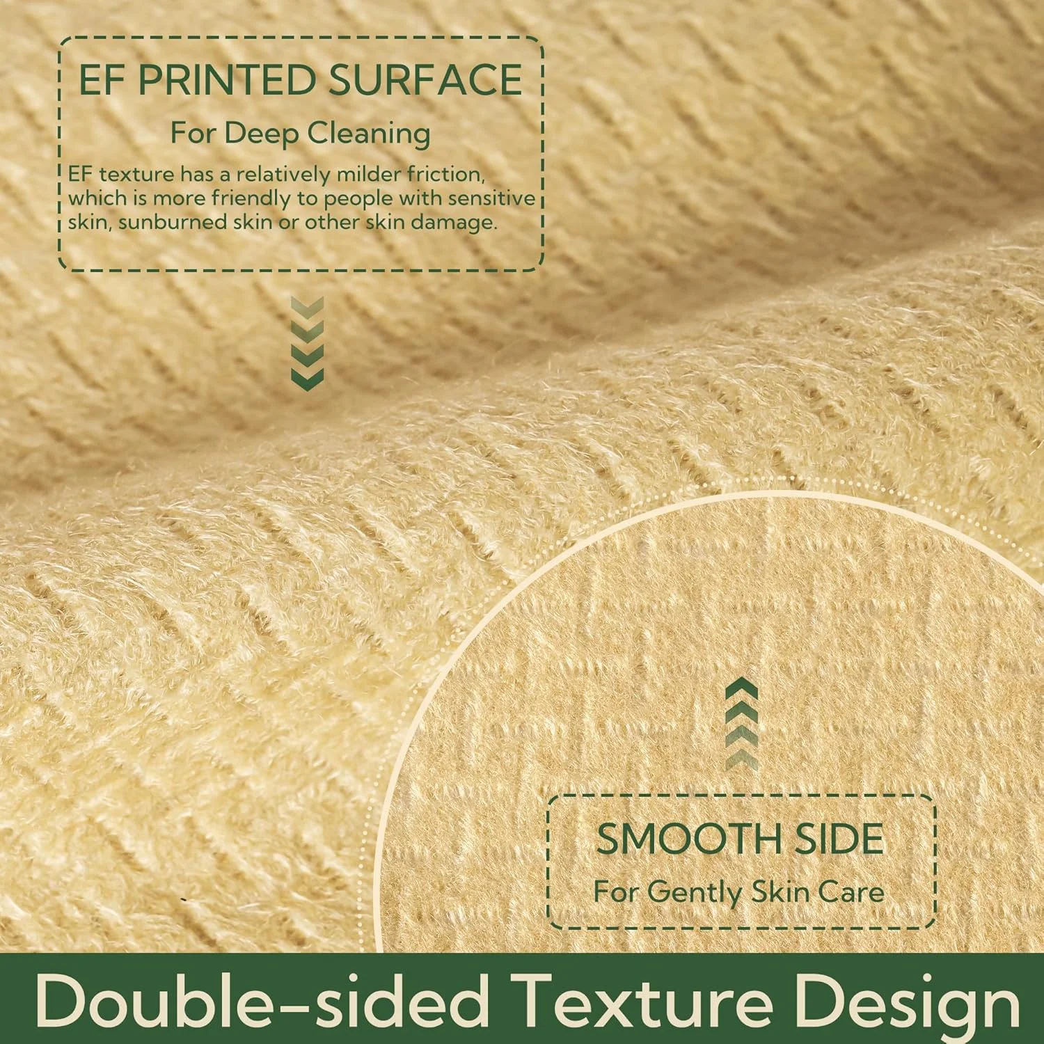 دستمال صورت یکبار مصرف گرنی سیز، 50 عدد دستمال بزرگ صورت، پارچه های صورت یکبار مصرف، دستمال کاغذی بامبو برای پوست چرب، دستمال مرطوب پاک کننده صورت، حوله صورت برای پاک کردن آرایش، پاک کننده صورت