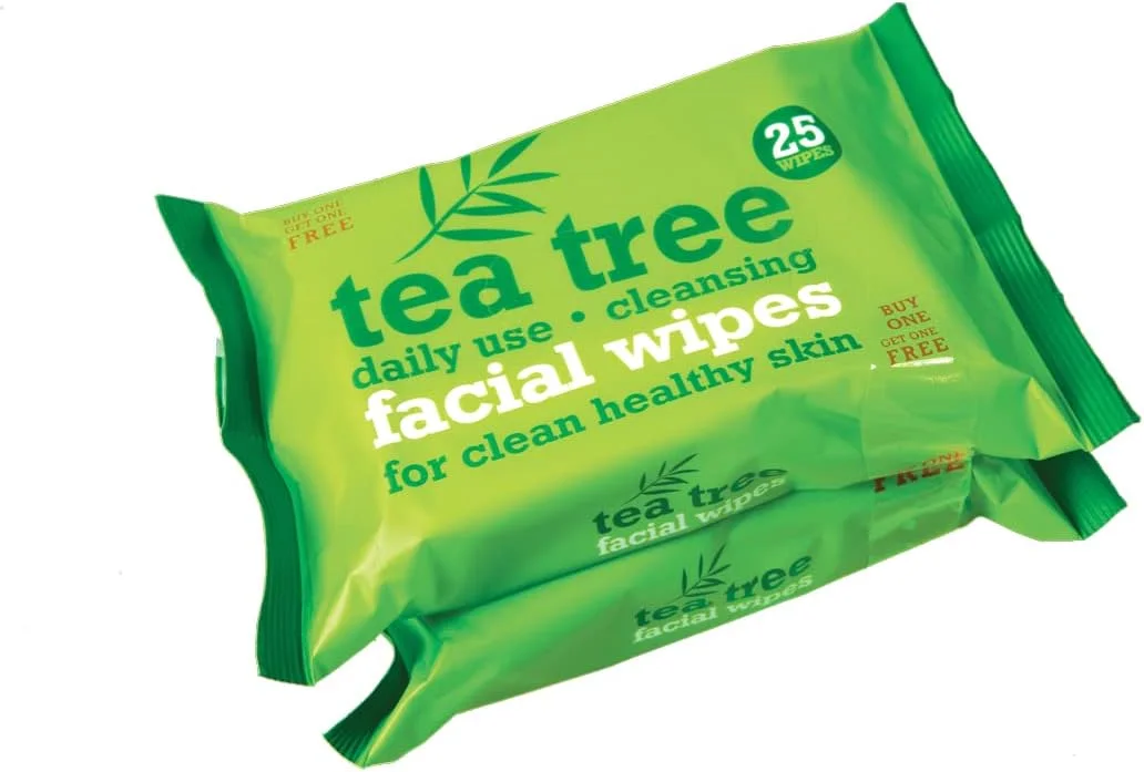 دستمال مرطوب پاک کننده صورت درخت چای XHC AnNido **25+25 رایگان!!!** برای پوستی سالم و تمیز