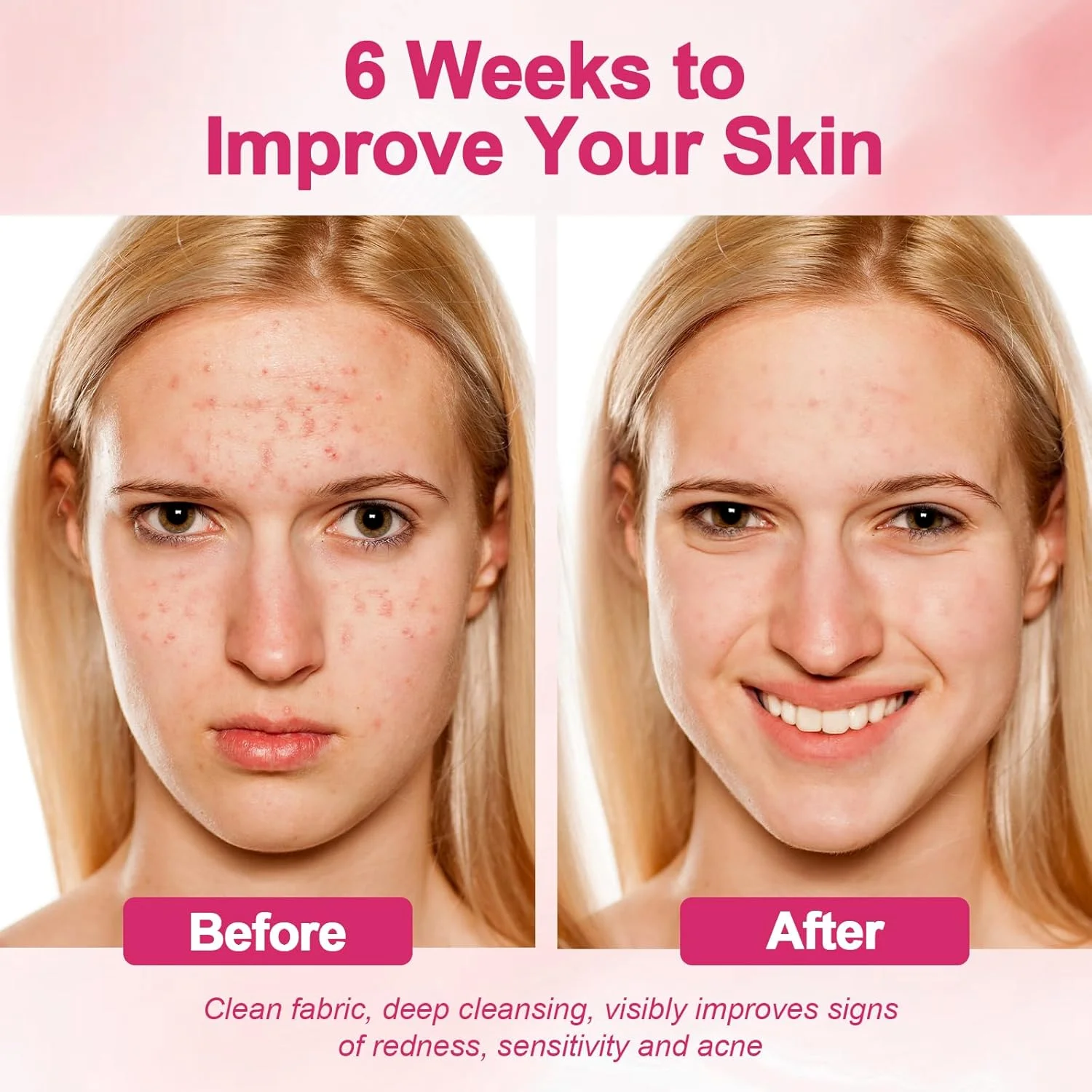 دستمال صورت یکبار مصرف FACEMADE، 60 عددی، سایز خیلی بزرگ، دستمال مرطوب صورت برای آرایش و پاکسازی، فوق العاده نرم و ضخیم، 100% زیست تخریب پذیر، گل رز