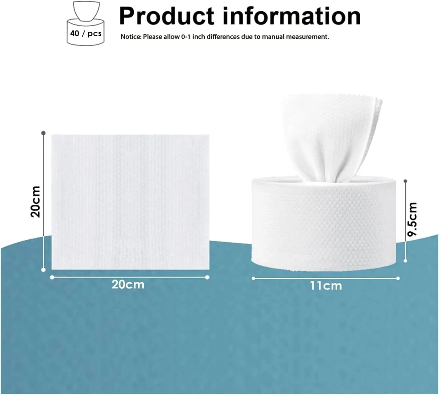 ALISSA (5 بسته 5 رول) دستمال صورت یکبار مصرف 100% پنبه فوق العاده نرم و ضخیم، دستمال کاغذی صورت، مناسب برای استفاده خشک و مرطوب، برای مراقبت از پوست، پاک کردن آرایش، مراقبت از کودک و تمیز کردن سطوح