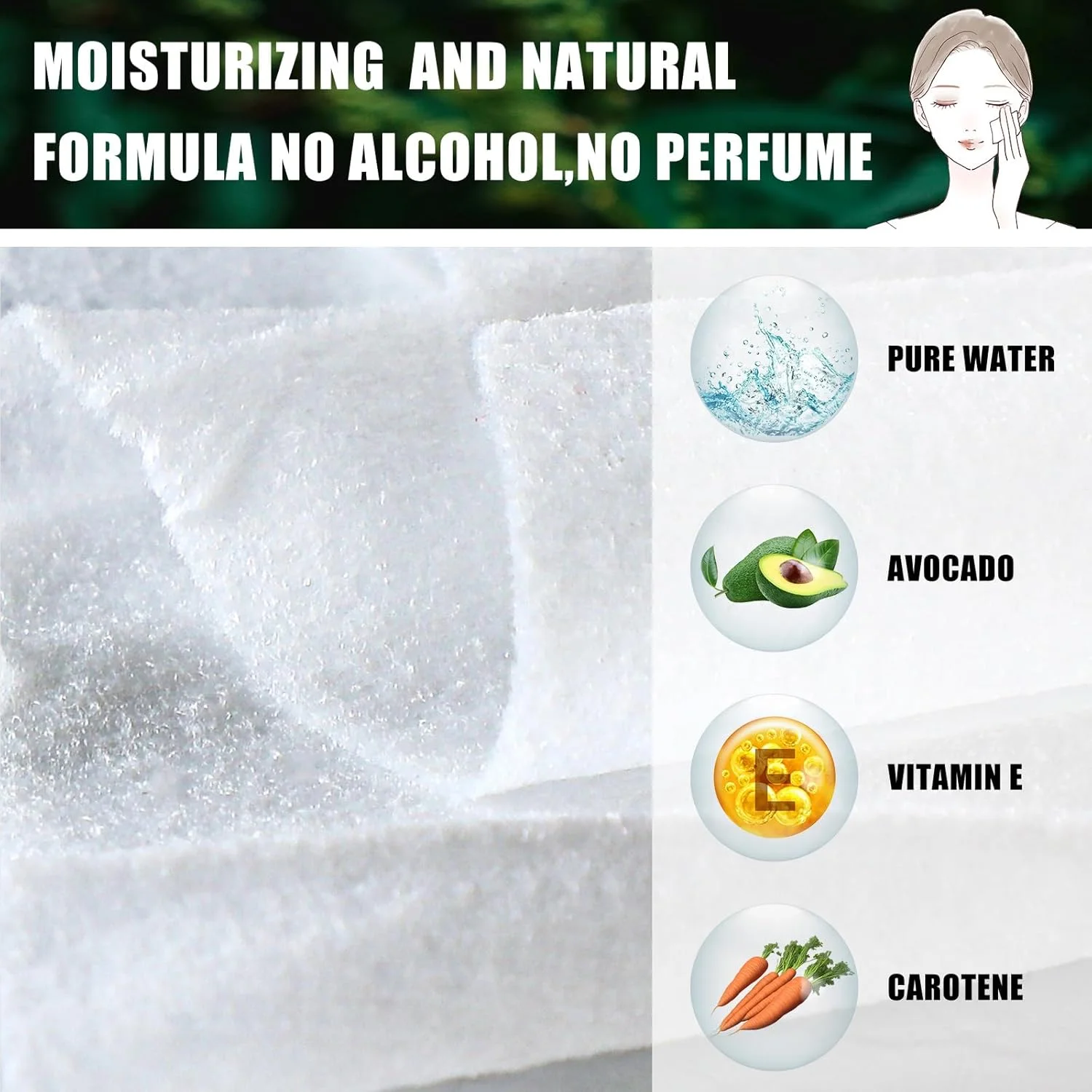 دستمال مرطوب پاک کننده آرایش Ctosree، بسته 150 عددی، بسته بندی تکی، دستمال پاک کننده آرایش، پدهای پاک کننده صورت برای ریمل، رژ لب، چربی و آلودگی پوست صورت، مناسب سفر و هتل (مشکی)