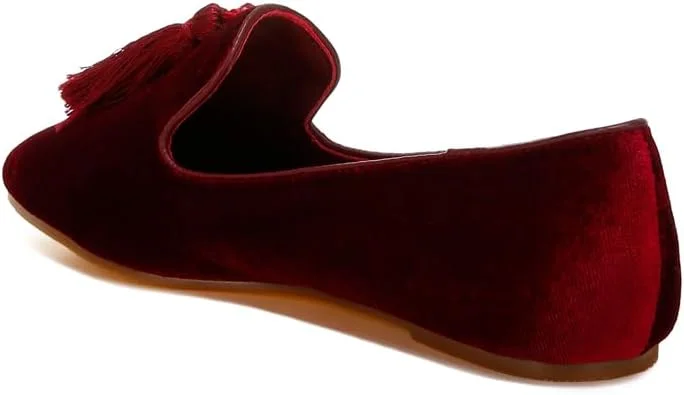 کفش کالج زنانه مخمل منگوله دار لاندن رگ کفش کالج زنانه مخمل منگوله دار لاندن رگ