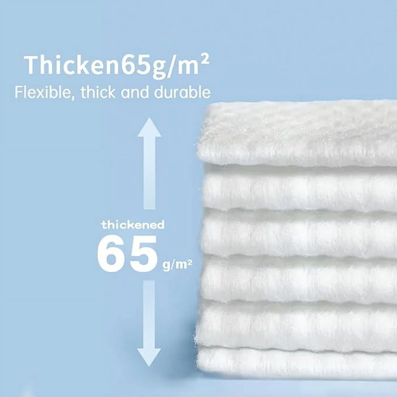 دستمال صورت یکبار مصرف، دستمال کاغذی ضخیم صورت، دستمال پاک کننده صورت، دستمال مرطوب خشک نرم، دستمال های پاک کننده بدون بو و دستمال مرطوب پاک کننده آرایش برای پوست های حساس