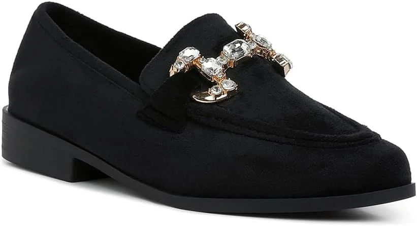 کفش کالج زنانه لاندن رگ با تزیین نگین و سگک فلزی