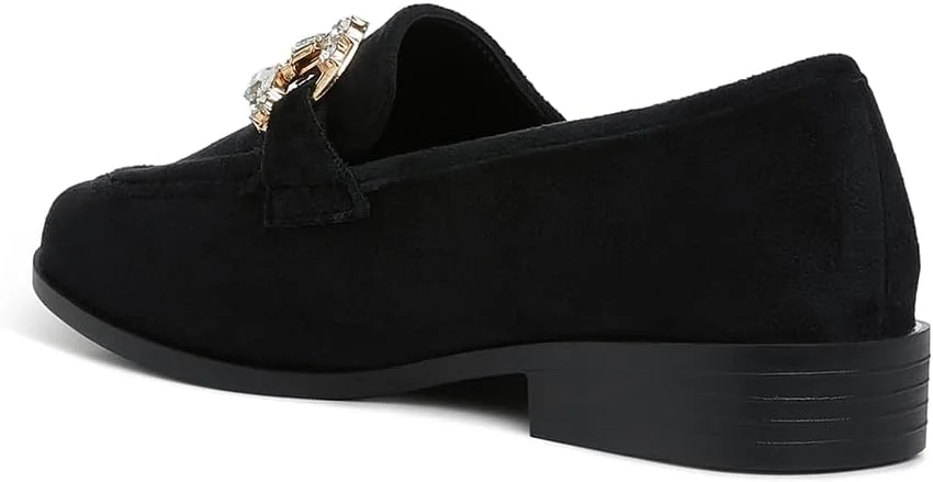 کفش کالج زنانه لاندن رگ با تزیین نگین و سگک فلزی کفش کالج زنانه لاندن رگ با تزیین نگین و سگک فلزی