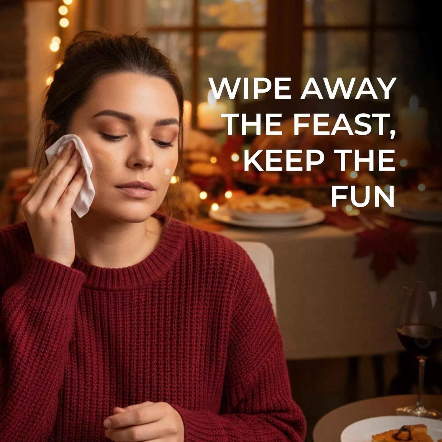 دستمال مرطوب پاک کننده آرایش صورت La Fresh، بسته 50 عددی، حاوی ویتامین E برای آرایش ضد آب