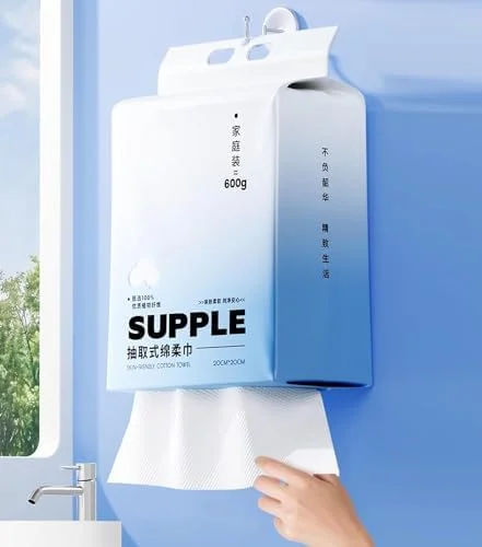 دستمال صورت یکبار مصرف Azonee، دستمال‌های ضخیم و فوق‌العاده نرم، 180 عدد دستمال کاغذی پنبه‌ای صورت، دستمال مرطوب خشک پنبه‌ای بدون پرز چند منظوره برای مراقبت از پوست، پاک کردن آرایش، دستمال صورت و پاکسازی صورت