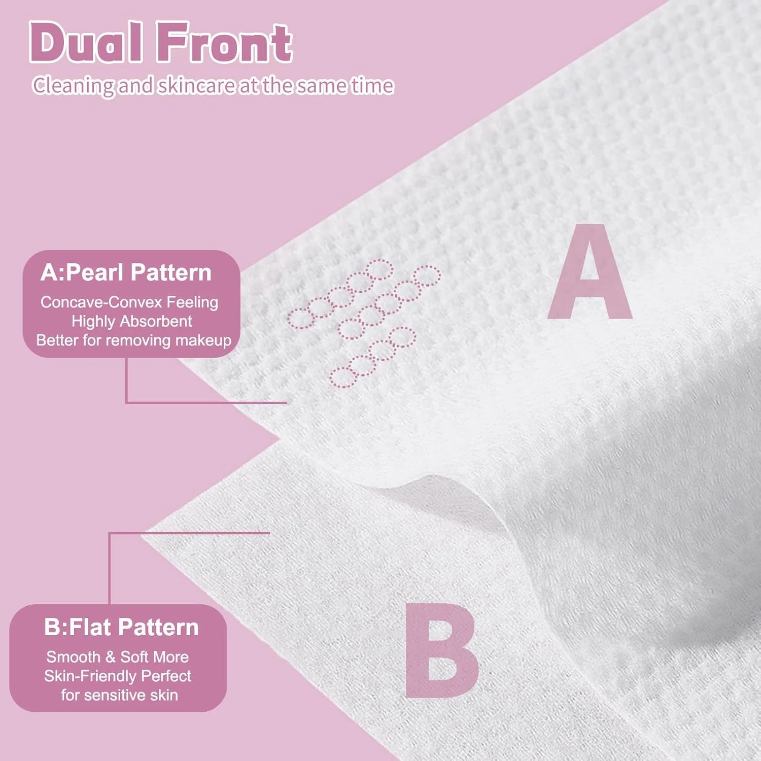 دستمال صورت یکبار مصرف Hsxfl، بسته 100 عددی، پنبه نرم، دستمال خشک، پارچه صورت برای شستشو و خشک کردن، دستمال کاغذی صورت برای پاکسازی، مراقبت از پوست و پاک کننده آرایش