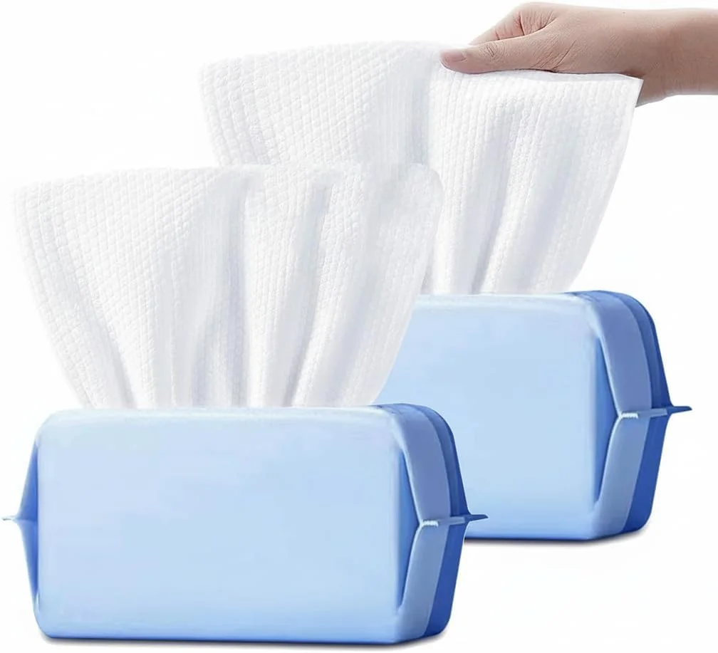 دستمال صورت یکبار مصرف، 200 عدد دستمال خشک پنبه ای نرم صورت، دستمال خشک بدون پرز، چند منظوره برای مراقبت از پوست، دستمال پاک کننده آرایش، دستمال صورت و پاک کننده صورت بسته بزرگ، برای پوست های حساس