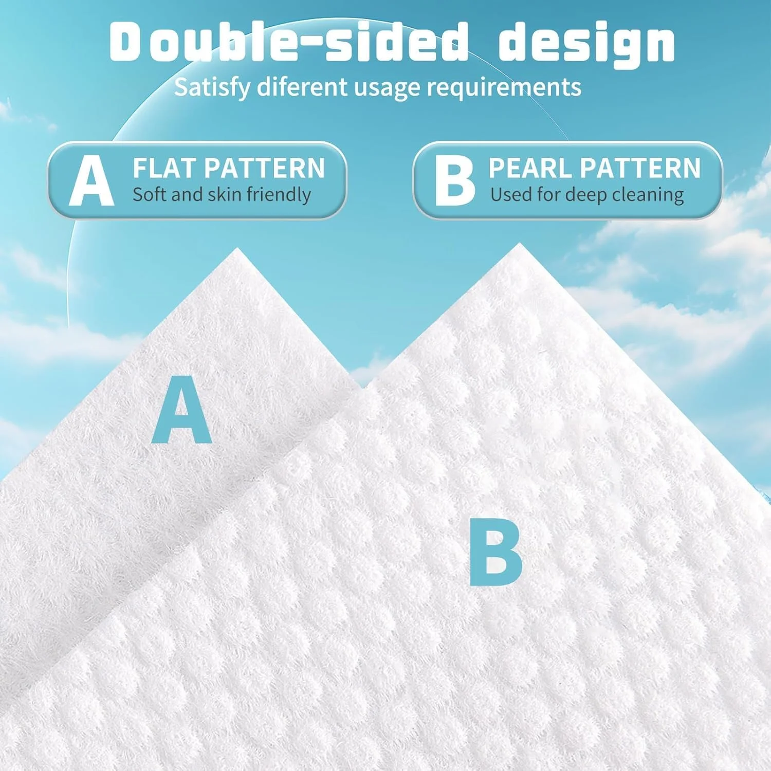 دستمال صورت یکبار مصرف 100 عددی، دستمال مرطوب خشک صورت پنبه ای زیست تخریب پذیر، پارچه صورت فوق العاده نرم و ضخیم، دستمال مرطوب صورت بدون پرز برای مراقبت از پوست حساس، پاک کننده آرایش، پاکسازی صورت