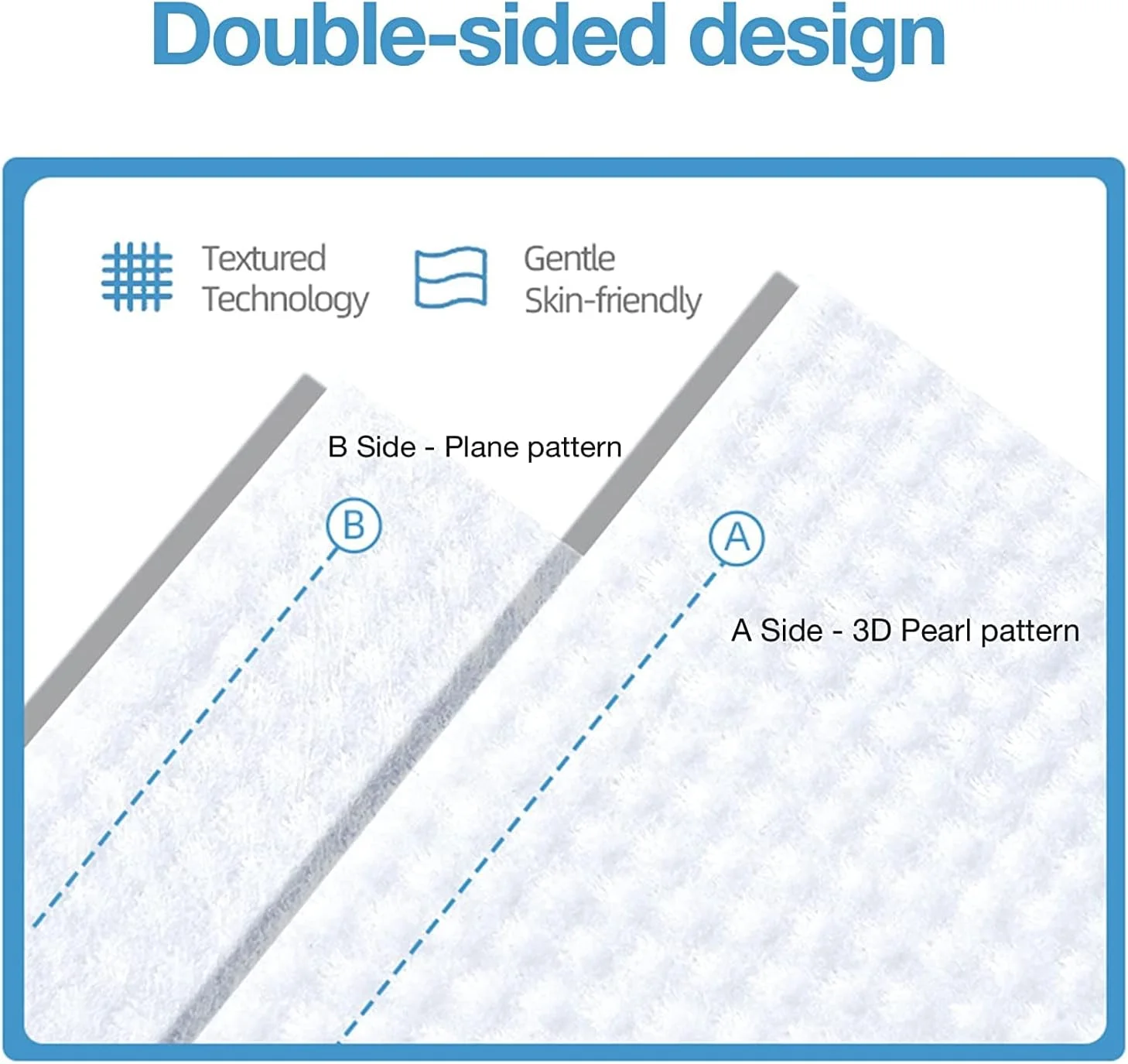 دستمال صورت MAKINGTEC، دستمال‌های پنبه‌ای یکبار مصرف مرطوب و خشک، دستمال مرطوب خشک کودک بدون عطر، دستمال‌های ضخیم پنبه‌ای صورت برای شستشوی صورت، مسافرت، مراقبت از کودک، پاک کننده آرایش (300 عدد، بسته 3 عددی)