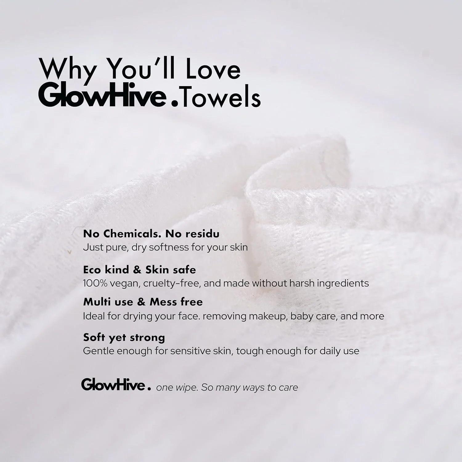 دستمال صورت یکبار مصرف 50 عددی بسیار بزرگ – فوق العاده نرم، چند منظوره | دستمال مرطوب پاک کننده آرایش با بافت دوگانه و بدون مواد شیمیایی | دستمال مرطوب صورت بسیار ضخیم و تجزیه پذیر برای پوست های حساس و مراقبت روزانه