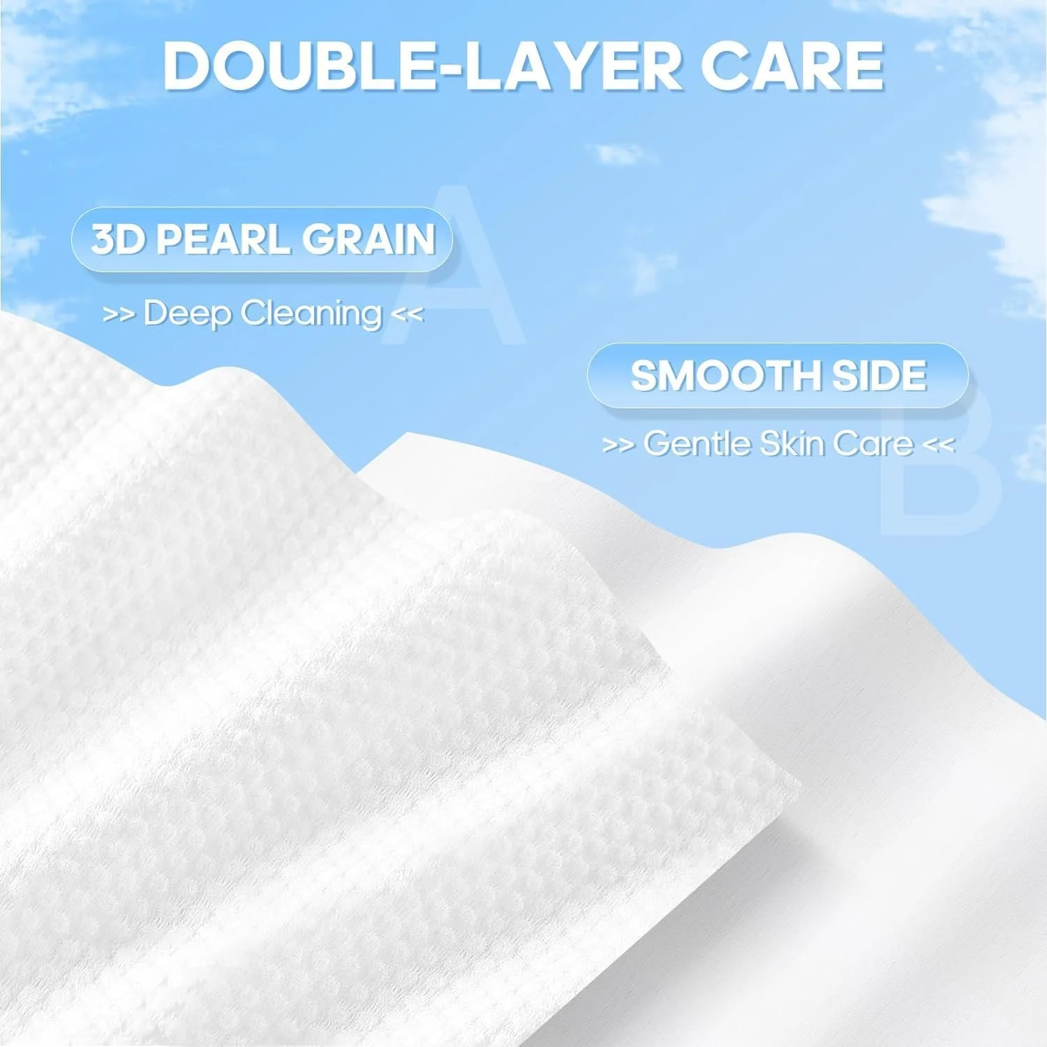 دستمال صورت نالاکال، دستمال تمیز کننده صورت یکبار مصرف برای پوست حساس، بدون پرز، مناسب برای تمیز کردن روزانه صورت، دستمال صورت تجزیه پذیر برای مراقبت از پوست، پاک کننده آرایش و پاک کننده صورت (4 بسته)