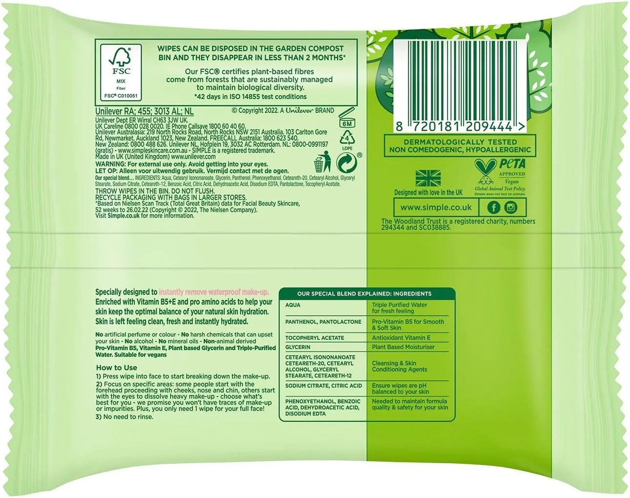 دستمال مرطوب پاک کننده آرایش صورت مناسب پوست حساس، بسته 25 عددی (3 بسته)