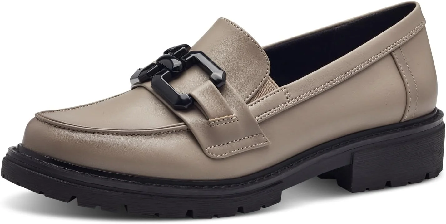 کفش زنانه راحت و چند پهن یانا سافت لاین 8-24764-41 با زنجیر، کفش روزمره شیک و صندل زنانه