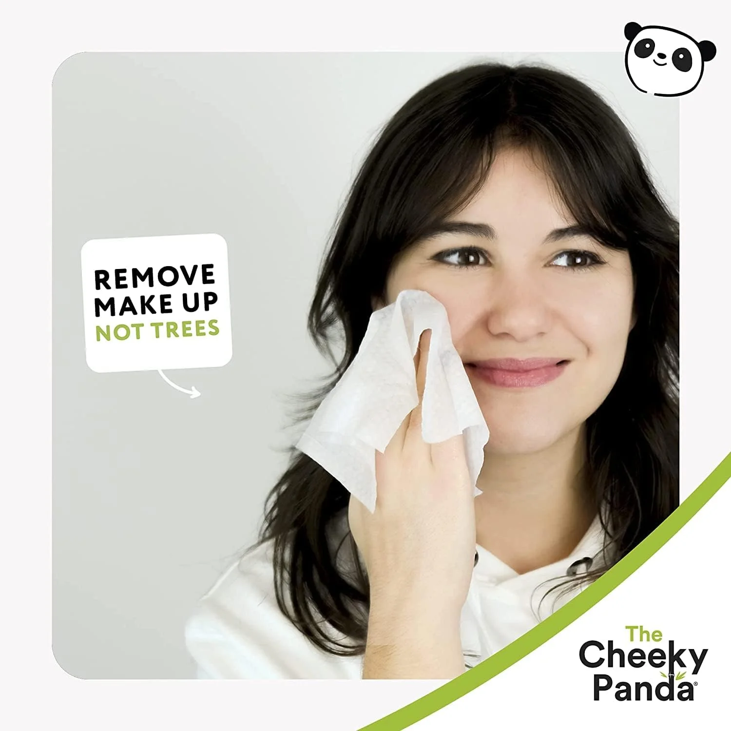 دستمال مرطوب صورت Cheeky Panda - بدون رایحه | بسته 25 عددی | پاک کننده آرایش، ضد حساسیت، سازگار با محیط زیست، فوق العاده نرم، مهربان با پوست و پایدار