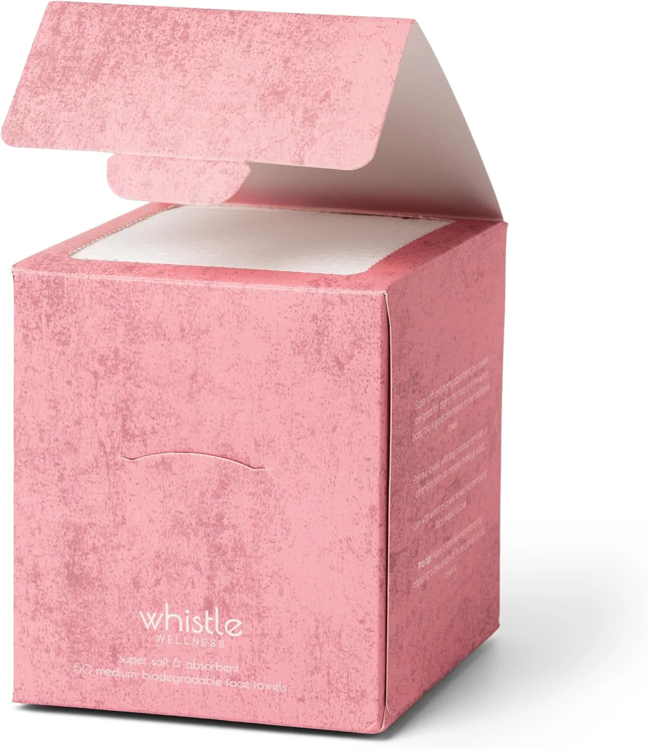 دستمال صورت یکبار مصرف - 20x20 سانتی متر، دستمال صورت فوق العاده نرم و جاذب زیستی - دستمال مرطوب خشک صورت برای پوست های حساس - دستمال مرطوب پاک کننده آرایش - جعبه درب دار - 50 عدد (1 بسته)