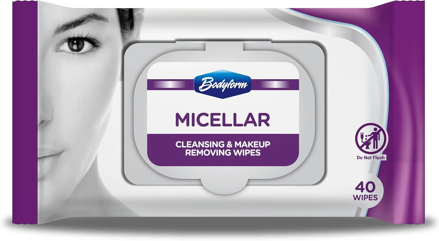 دستمال مرطوب پاک کننده آرایش و آبرسان بادی فرم (50 عدد در بسته)