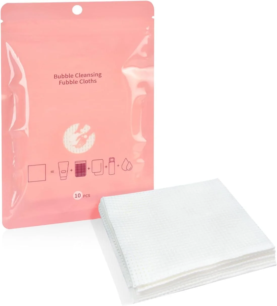 دستمال صورت حبابدار یکبار مصرف BOROLA، بسته 10 عددی، دستمال های نرم و ضخیم پنبه ای برای پاک کردن صورت، پارچه های چند منظوره برای پاک کردن آرایش، مراقبت از پوست و تمیز کردن (19 * 20 سانتی متر)