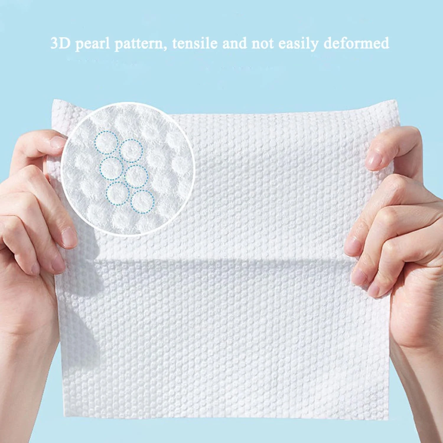 چهار بسته دستمال مرطوب نرم یکبار مصرف، دستمال مرطوب پاک کننده آرایش، دستمال خشک برای شستشو و خشک کردن، دستمال صورت برای پاکسازی، مراقبت از پوست و پاک کردن آرایش