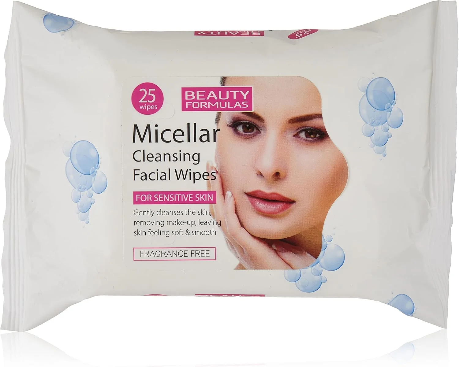 دستمال مرطوب پاک کننده صورت میسلار بیوتی فرمولاس 25 عددی