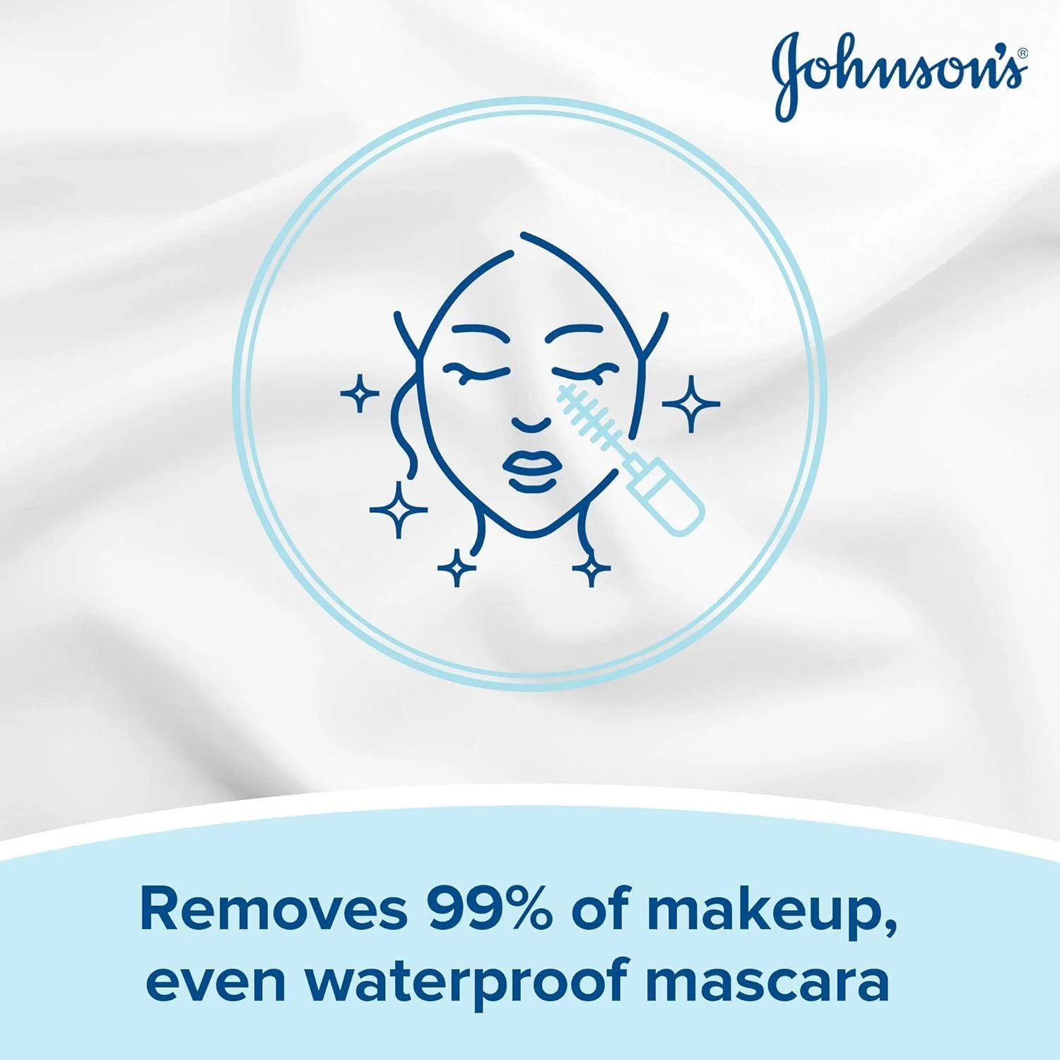 دستمال مرطوب پاک کننده آرایش صورت جانسون (25 عدد)