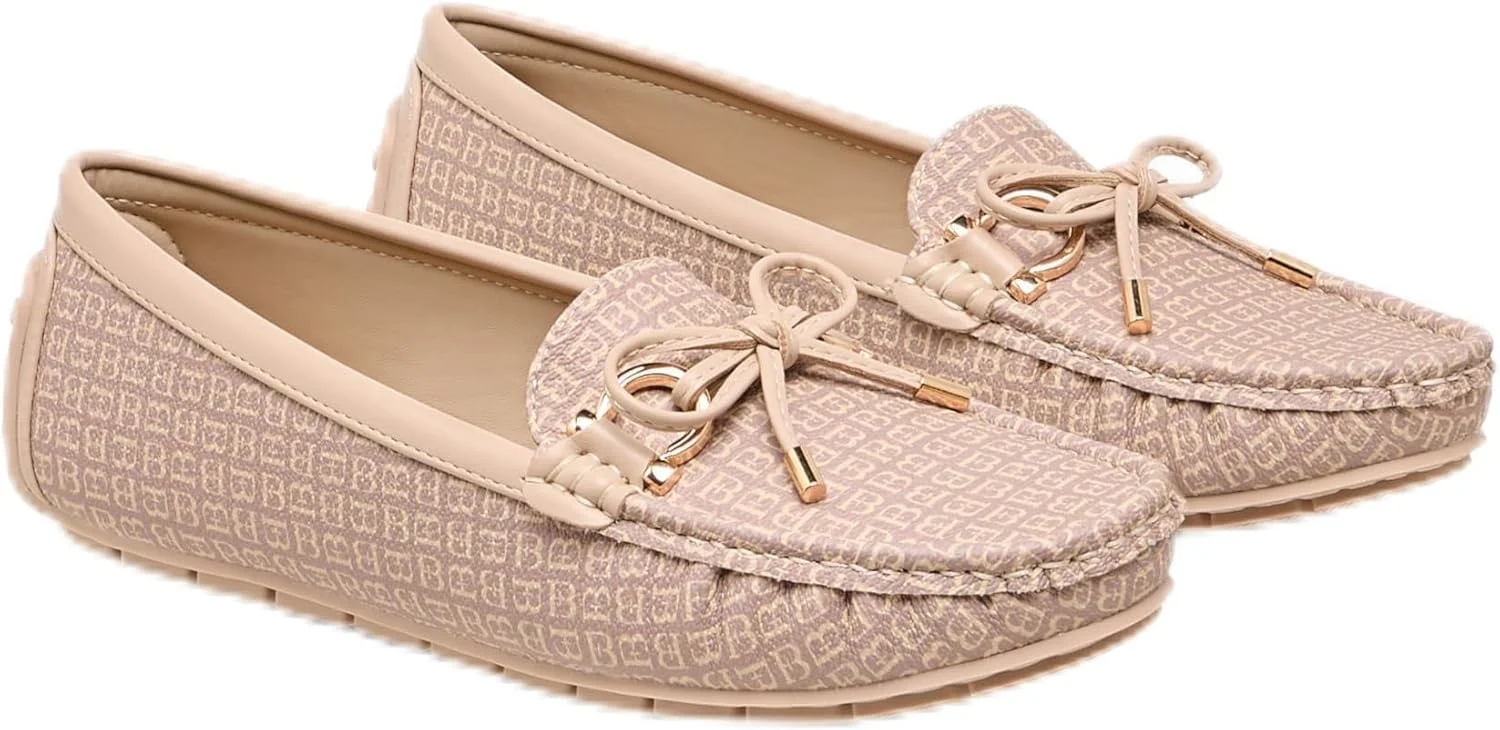 کفش کالج زنانه فلورا بلا از شواکسپرس با طرح مونوگرام و پاپیون