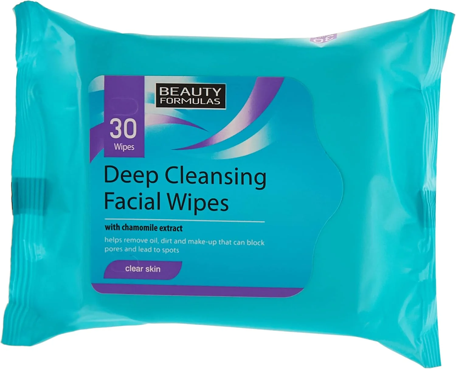 دستمال مرطوب پاک کننده عمیق صورت بیوتی فرمولاس حاوی عصاره بابونه - 30 عدد