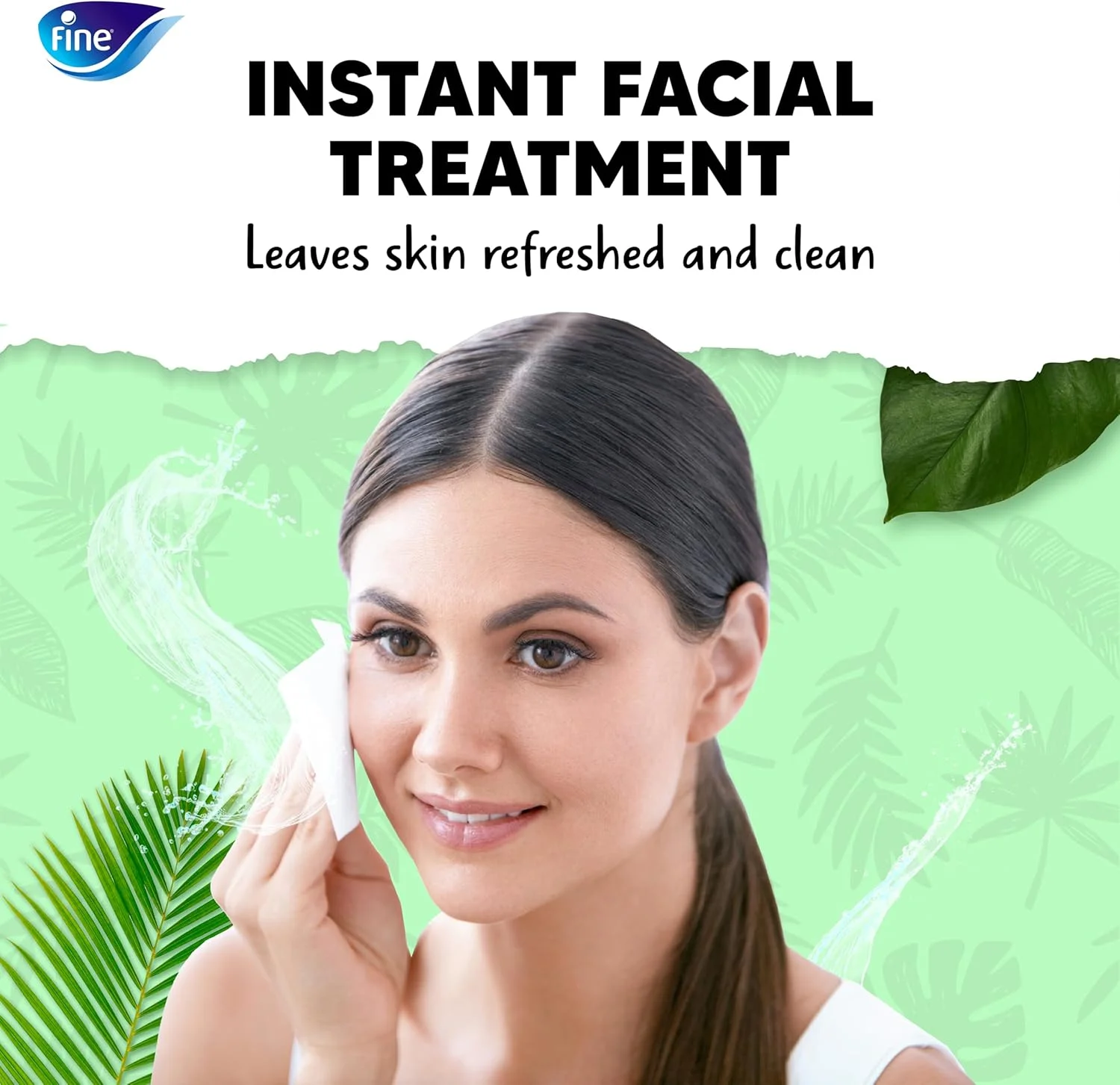 دستمال مرطوب فاین فرش، 40 عدد، رایحه استوایی