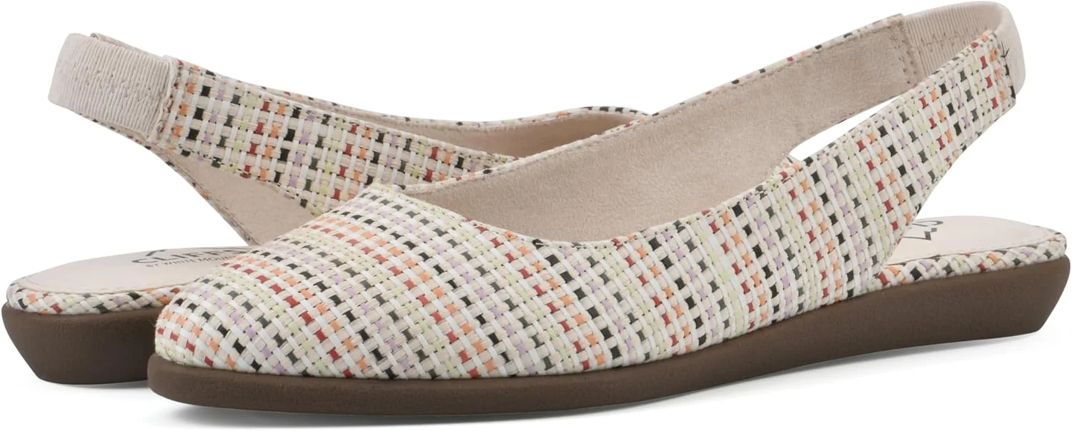 کفش لوفر تخت زنانه اسلینگ بک با زیره نرم و راحت کفش لوفر تخت زنانه اسلینگ بک با زیره نرم و راحت