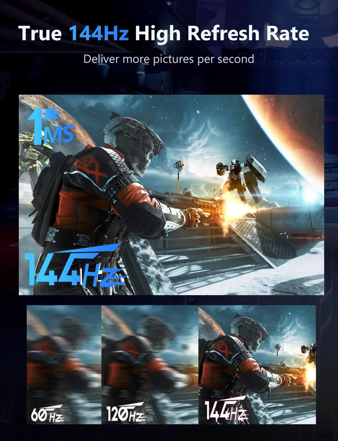 مانیتور گیمینگ قابل حمل، 18 اینچ 2.5K 144 هرتز، مانیتور لپ تاپ، دو پورت USB C HDMI صفحه نمایش دوم کامپیوتر، نمایشگر گیمینگ VESA با بلندگو، مانیتور مسافرتی برای PS4/5 Xbox Switch MAC PC Phone مانیتور گیمینگ قابل حمل، 18 اینچ 2.5K 144 هرتز، مانیتور لپ تاپ، دو پورت USB C HDMI صفحه نمایش دوم کامپیوتر، نمایشگر گیمینگ VESA با بلندگو، مانیتور مسافرتی برای PS4/5 Xbox Switch MAC PC Phone