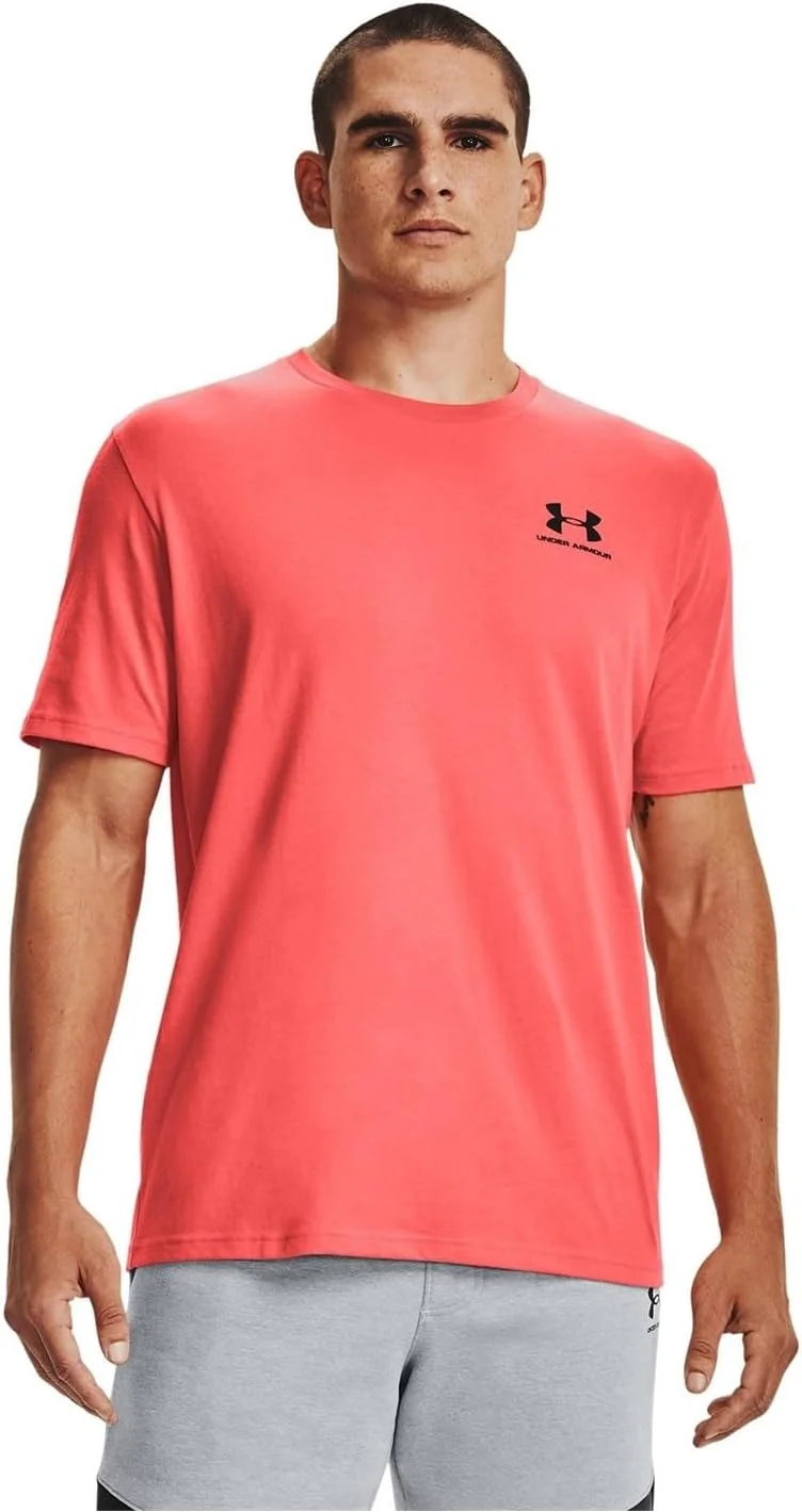تی شرت آستین کوتاه مردانه آندر آرمور Sportstyle با لوگو در سمت چپ سینه (تک عددی)