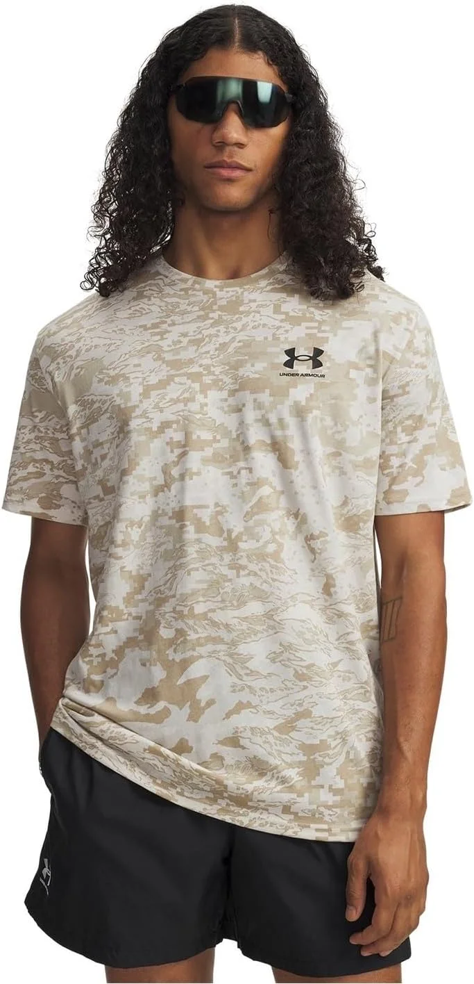 تی شرت آستین کوتاه مردانه آندر آرمور مدل UA ABC CPRNT SS طرح استتار ABC