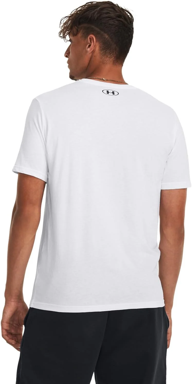 تی شرت آستین کوتاه مردانه آندر آرمور UA CPRNT CHEST STRIPE، خاکستری سایز XL