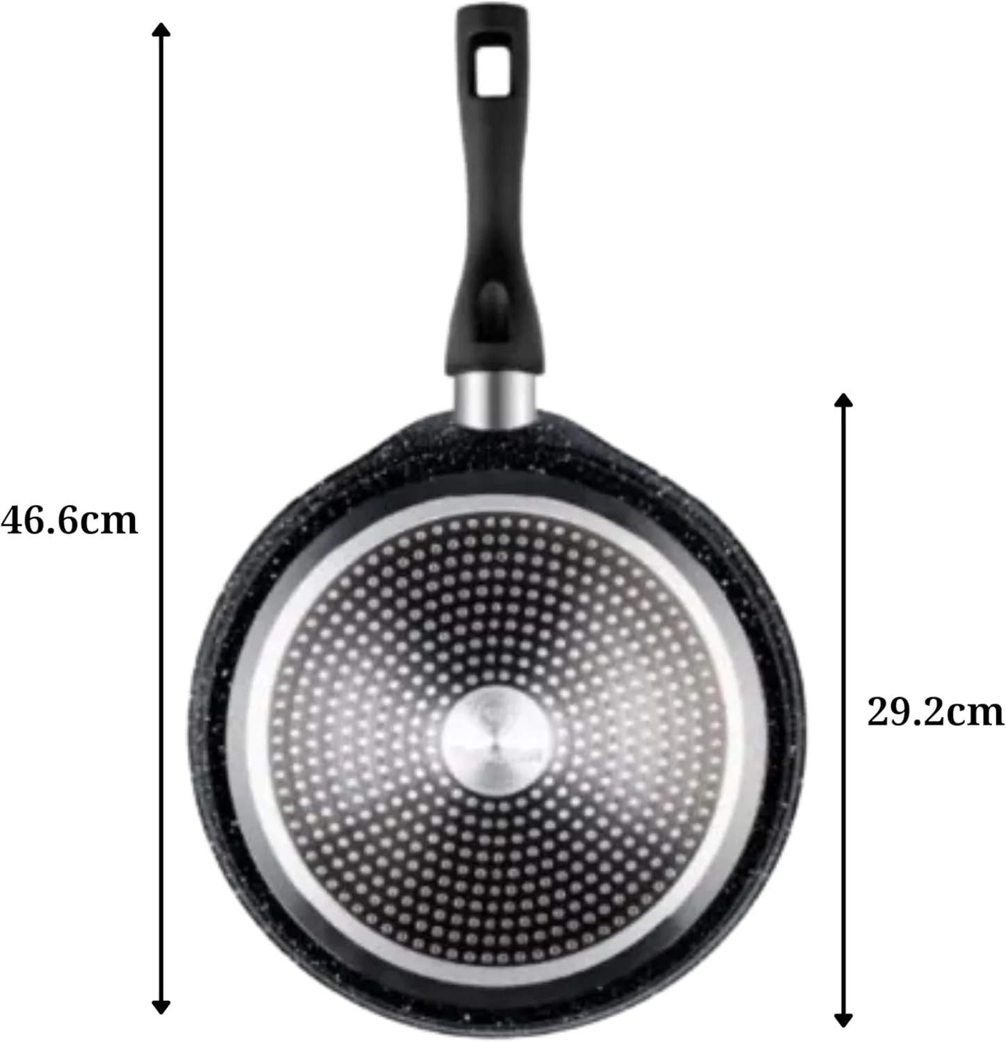 تابه کرپ وستینگهاوس آمریکا - 28 سانتی متر - ظروف پخت و پز آلومینیوم دایکاست، 3 لایه ماربل مشکی، نچسب و سبک، ایده آل برای پخت و پز سالم