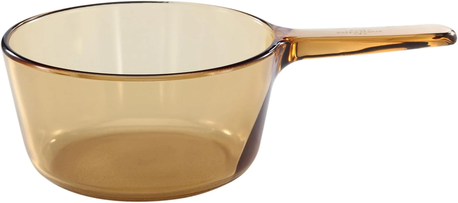 قابلمه درب دار ۱ لیتری VISIONS مدل CL1 رنگ کهربایی (VSP-1)