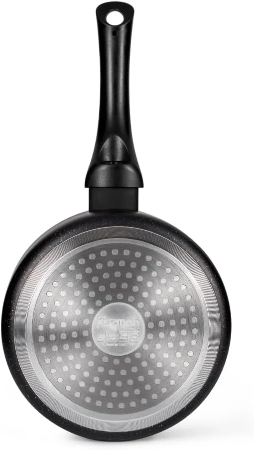 شیرجوش فیسمن با درب شیشه ای 1.5 لیتری، شیرجوش آلومینیومی با پوشش نچسب 16x8 سانتی متر سری Forde | دسته باکالیت خنک شونده | شیرجوش چند منظوره با کف القایی | بدون PFOA