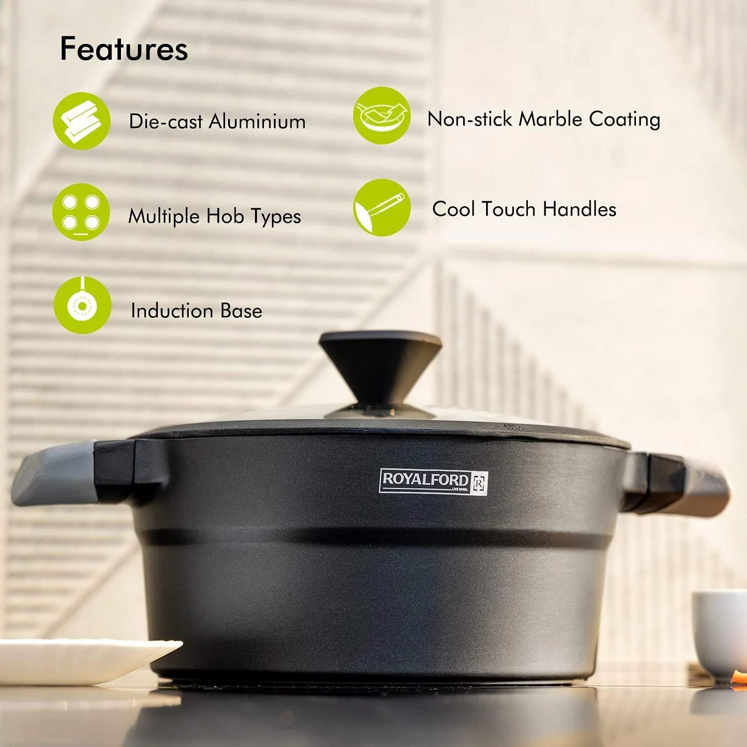 قابلمه آلومینیومی رویال فورد 20 سانتی متر