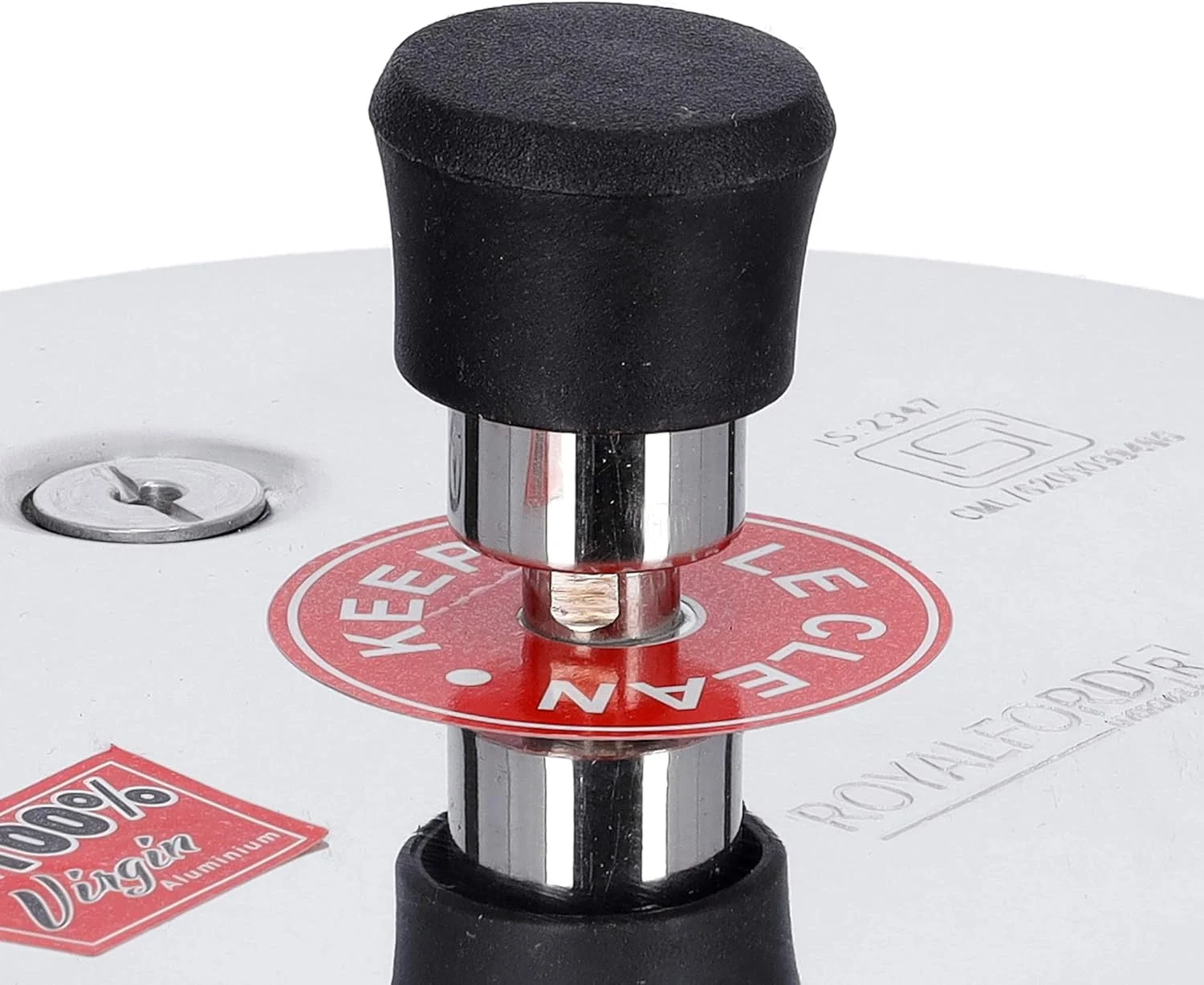 زودپز رویال فورد با پایه القایی، آلومینیوم سنگین با درب، دسته های بادوام، ایده آل برای خانواده های کوچک تا متوسط، صرفه جویی در انرژی، تهیه لذیذ، نقره ای 3 لیتری، 1 عدد (بسته 1 عددی)، Rf9750